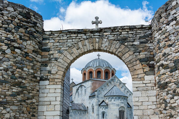 Fototapeta na wymiar Orthodox monastery Studenica in Serbia,