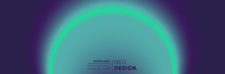 Fototapeta premium Gradient neon green vector background. Blurred smooth cyber light laser for technology, space and crypto banners, posters, web backdrops. Panoramic digital wallpaper futuristic graphic.