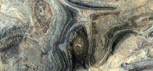 abstract landscape photo of the deserts of Africa from the air emulating the shapes and colors of the birth of Venus, Genre: Abstract naturalism, from the abstract to the figurative © munimara
