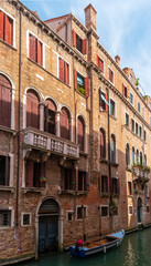 Fototapeta na wymiar Architecture of the historical part of Venice, Italy.