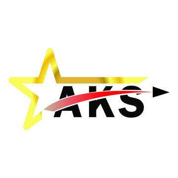 AKS letter logo design. AKS creative  letter logo. simple and modern letter logo. AKS alphabet letter logo for business. Creative corporate identity and lettering. vector modern logo 
