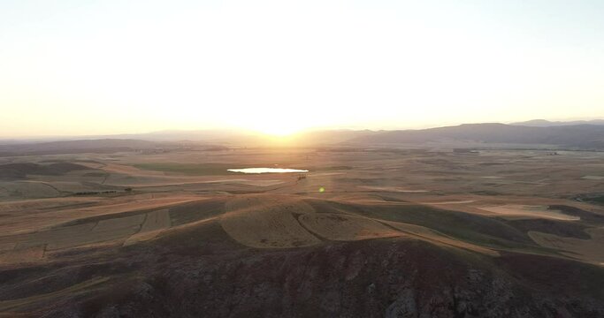 sunset at Kızıl&ccedil;an crater lake