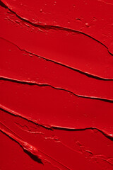 Red lipstick flat texture surface
