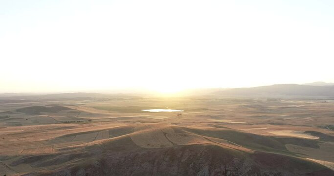 sunset at Kızıl&ccedil;an crater lake