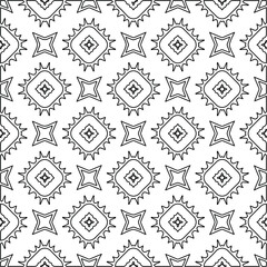 Vector monochrome pattern, Abstract texture for fabric print, card, table cloth, furniture, banner, cover, invitation, decoration, wrapping.Repeating geometric tiles with stripe elements.Black and 
wh