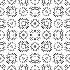 Vector monochrome pattern, Abstract texture for fabric print, card, table cloth, furniture, banner, cover, invitation, decoration, wrapping.Repeating geometric tiles with stripe elements.Black and 
wh
