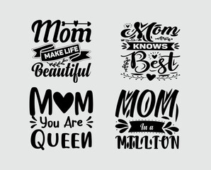 Mom #svg Typography t-shirt design #bestmom