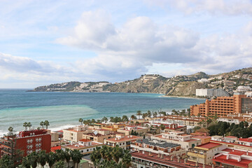 Obraz premium Almunecar town from the castle