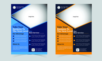 corporate business flyer design tamplate