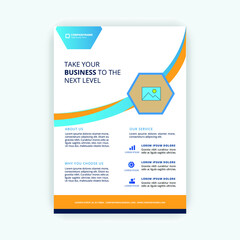 Attractive elegant business flyer design template