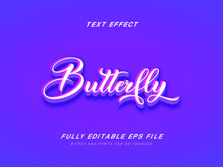 Butterfly Text Effect 