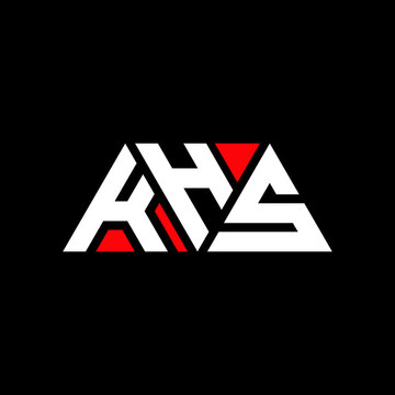 KHS triangle letter logo design with triangle shape. KHS triangle logo design monogram. KHS triangle vector logo template with red color. KHS triangular logo Simple, Elegant, and Luxurious Logo...