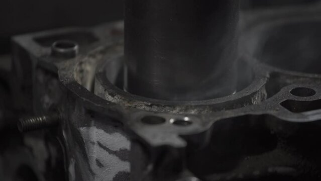 Process Honing Polish Cylinder Engine Block