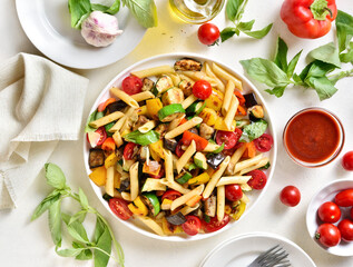 Ratatouille pasta salad
