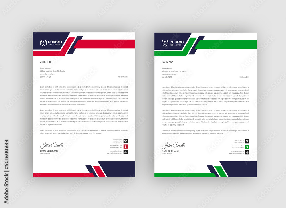Wall mural corporate letterhead