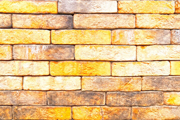 Old brick wall background. Texture of a brick wall. Rusty masonry blocks.