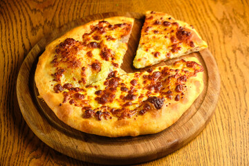 Khachapuri in Adjara, the national Georgian dish