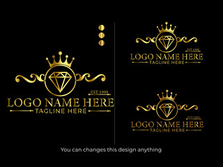 gold shop logo. Luxury vector logo design. luxury logo