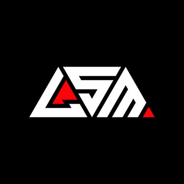 LSM triangle letter logo design with triangle shape. LSM triangle logo design monogram. LSM triangle vector logo template with red color. LSM triangular logo Simple, Elegant, and Luxurious Logo...