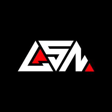 LSN triangle letter logo design with triangle shape. LSN triangle logo design monogram. LSN triangle vector logo template with red color. LSN triangular logo Simple, Elegant, and Luxurious Logo...