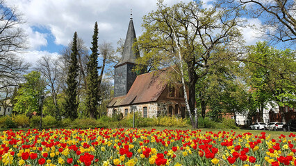 Kirche Wittenau im Blumenmeer