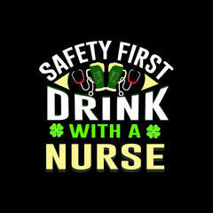 Nurse T-shirt Designs with unique vector
