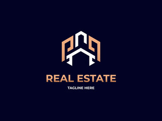 Modern Real Estate Monogram Logo design