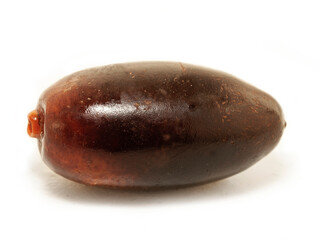 Fresh royal big date  around  white background. macro shot