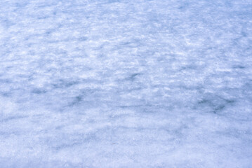 Natural texture of ice, frozen lake  as  background.