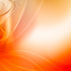Soft orange and red color background with waves and lines.