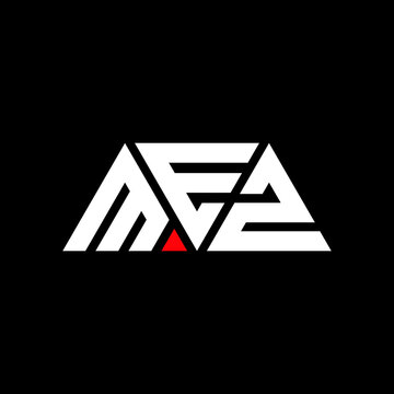 MEZ triangle letter logo design with triangle shape. MEZ triangle logo design monogram. MEZ triangle vector logo template with MEd color. MEZ triangular logo Simple, Elegant, and Luxurious Logo...