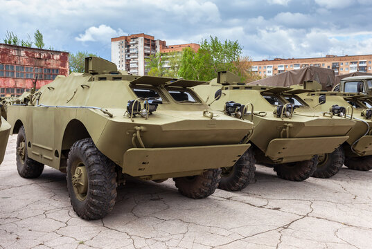 Russian amphibious armored reconnaissance patrol car BRDM-2