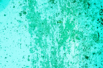 The background, the texture of a dirty, stained turquoise, stone wall in the cracks.