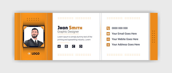 Modern, Clean, and creative web email signature design template for the presentation of your personal information