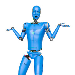 Fototapeta premium almost human cyberman do not know what to do