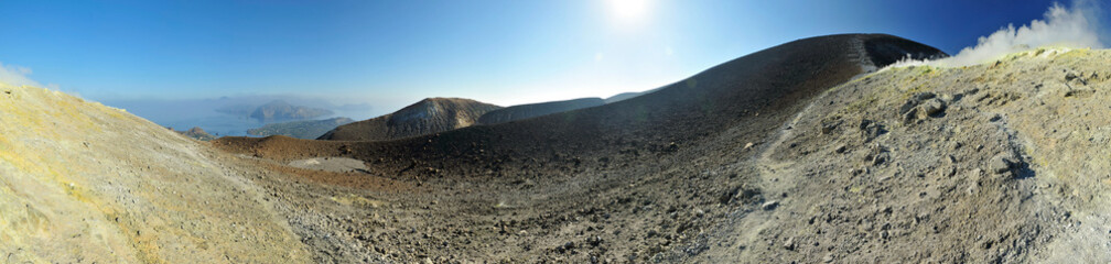 Kraterbereich der Insel Vulcano, Sizilien, 360-GRad-Foto © Roland