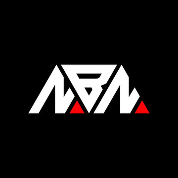 NBN triangle letter logo design with triangle shape. NBN triangle logo design monogram. NBN triangle vector logo template with red color. NBN triangular logo Simple, Elegant, and Luxurious Logo...