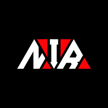 NIR tNIangle letter logo design with tNIangle shape. NIR tNIangle logo design monogram. NIR tNIangle vector logo template with red color. NIR tNIangular logo Simple, Elegant, and LuxuNIous Logo...