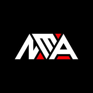 NMA triangle letter logo design with triangle shape. NMA triangle logo design monogram. NMA triangle vector logo template with red color. NMA triangular logo Simple, Elegant, and Luxurious Logo...