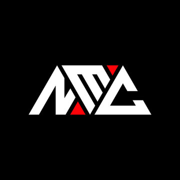 NMC triangle letter logo design with triangle shape. NMC triangle logo design monogram. NMC triangle vector logo template with red color. NMC triangular logo Simple, Elegant, and Luxurious Logo...