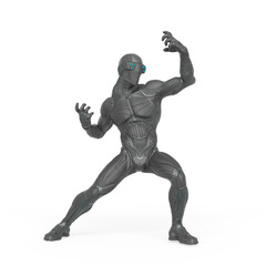 super hero in action on an exosuit