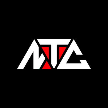 NTC triangle letter logo design with triangle shape. NTC triangle logo design monogram. NTC triangle vector logo template with red color. NTC triangular logo Simple, Elegant, and Luxurious Logo...