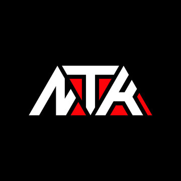 NTK triangle letter logo design with triangle shape. NTK triangle logo design monogram. NTK triangle vector logo template with red color. NTK triangular logo Simple, Elegant, and Luxurious Logo...