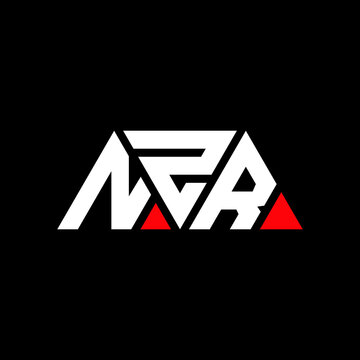 NZR triangle letter logo design with triangle shape. NZR triangle logo design monogram. NZR triangle vector logo template with red color. NZR triangular logo Simple, Elegant, and Luxurious Logo...