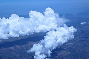sky and clouds blue sky view from air plane