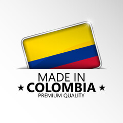 Made in Colombia graphic and label.