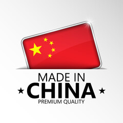 Made in China graphic and label.