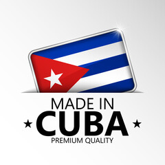 Made in Cuba graphic and label.
