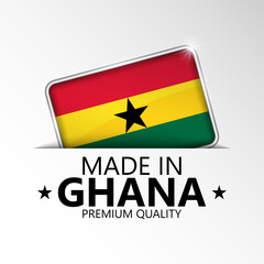 Made in Ghana graphic and label.