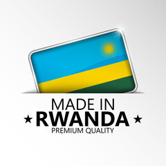 Made in Rwanda graphic and label.
